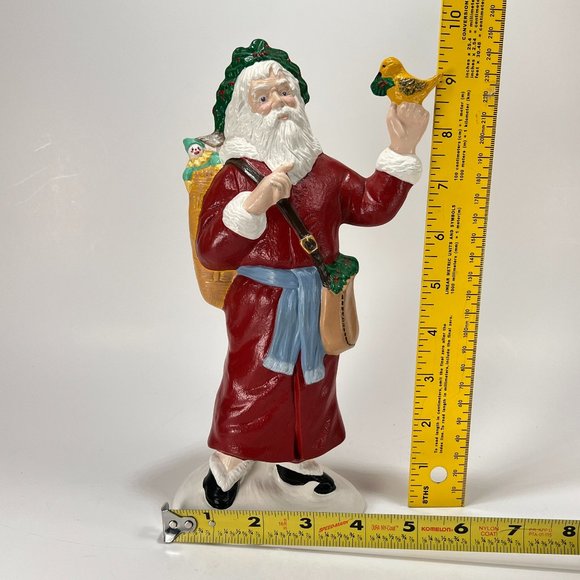 Vtg Old World Santa Claus Figure Provincial Mold Hand Painted Ceramic 90s - Picture 13 of 15